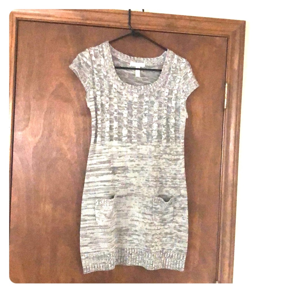 Short sleeve sweater dress